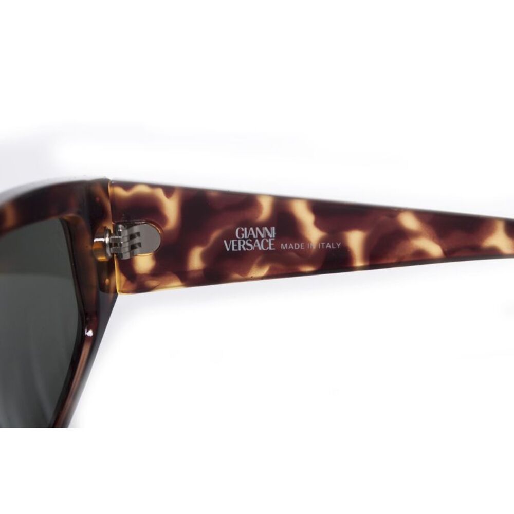 Gianni Versace Tortoise Shell Rectangular Sunglas… - image 7